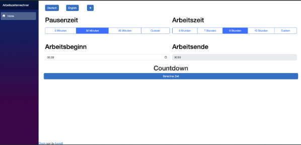 Worktime Calculator Screenshot 1